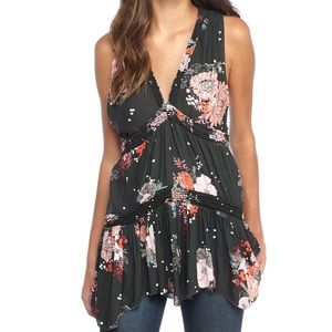 NWT free people sleeveless floral tunic